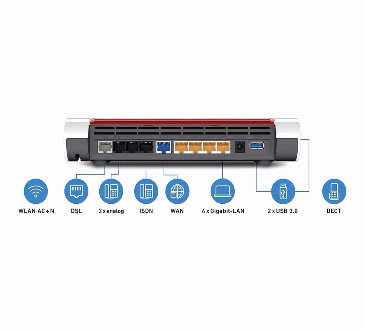 AVM FRITZ!Box 7590 WLAN Router – VDSL/DSL, Mesh, DECT – Gebraucht